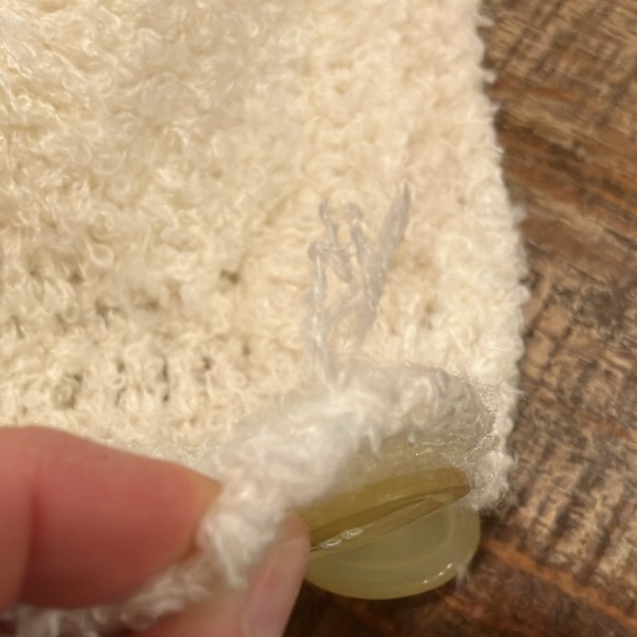 Vintage Clovis Ruffin Knit Shaggy Sweater Cardigan - Picture 10 of 11